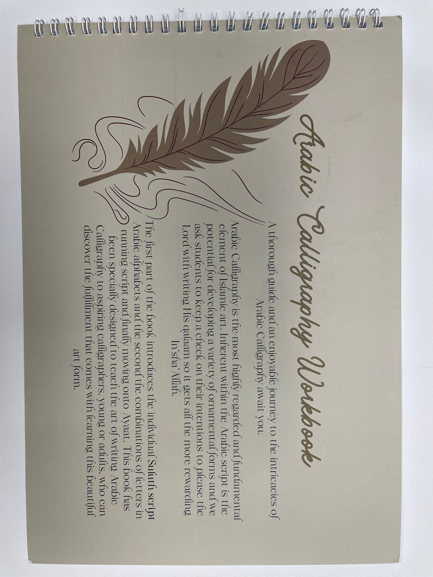 Arabic Calligraphy Workbook - Suluth Script