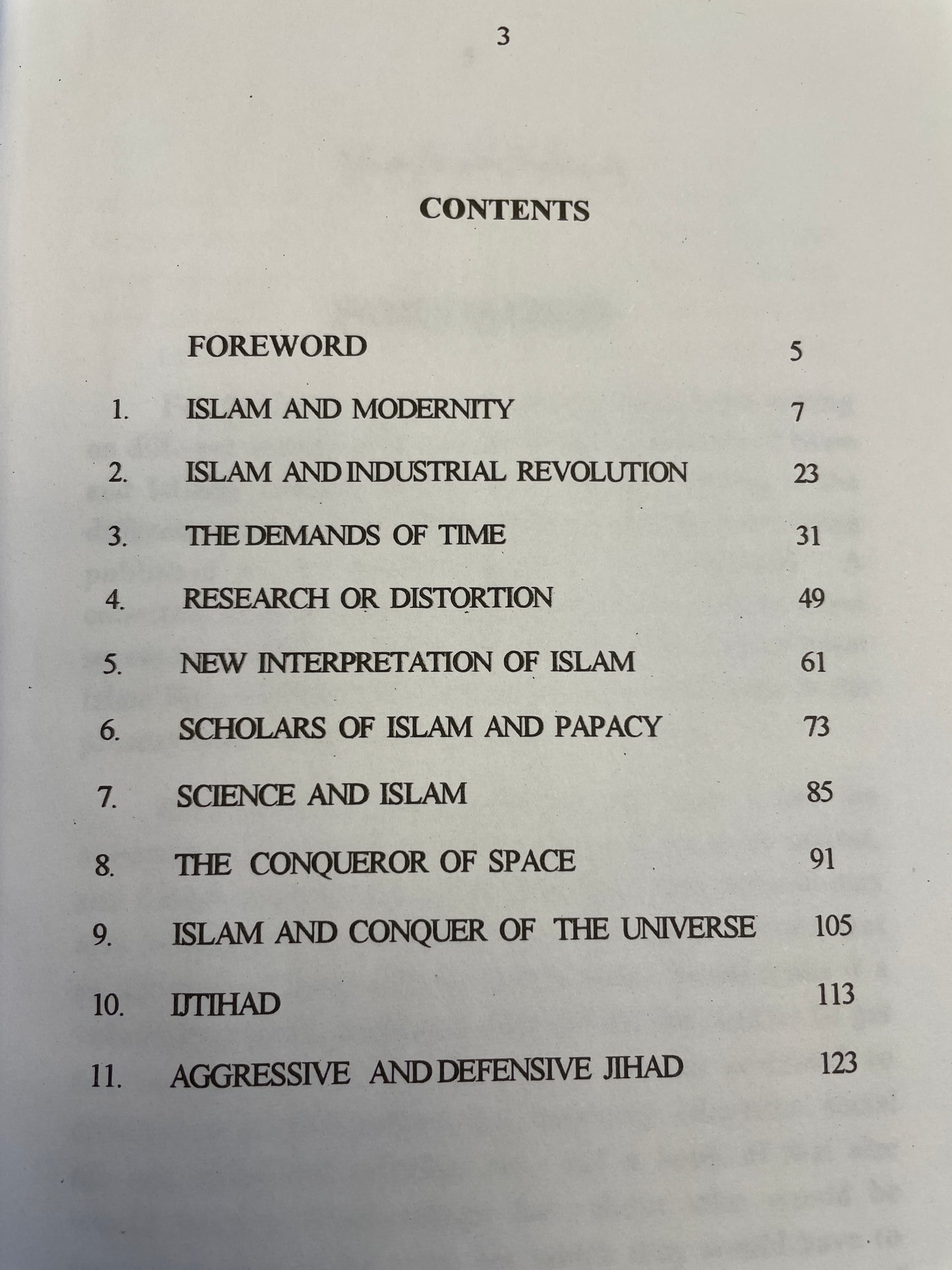 Islam and Modernism