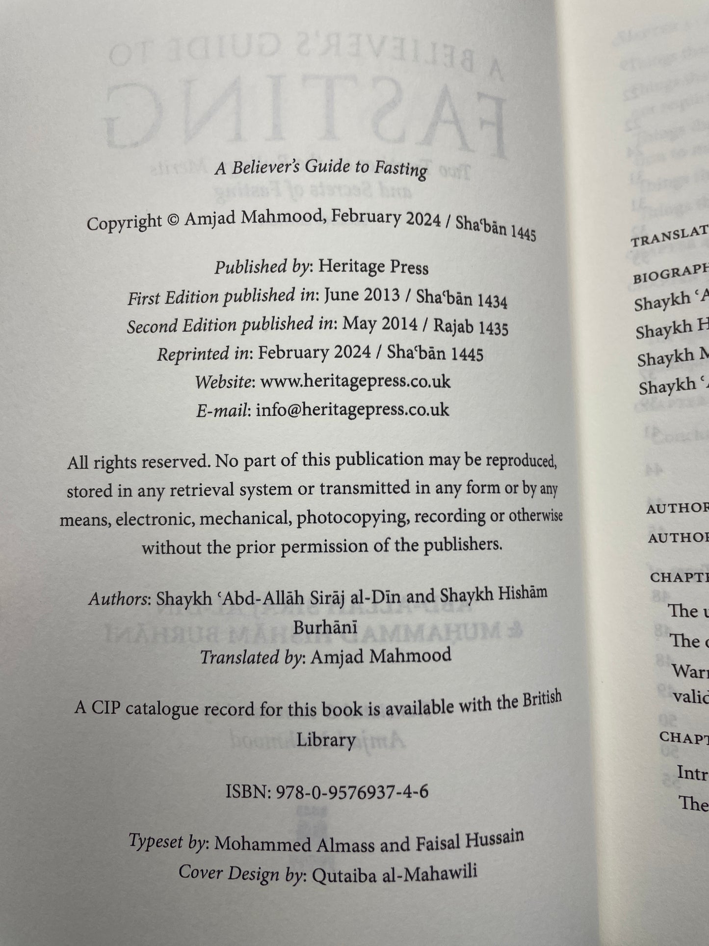 A Believer’s Guide to Fasting