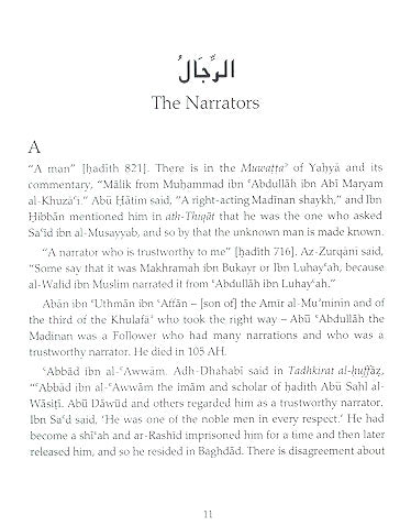 Rijal : Narrators of the Muwatta al-Imam Muhammad