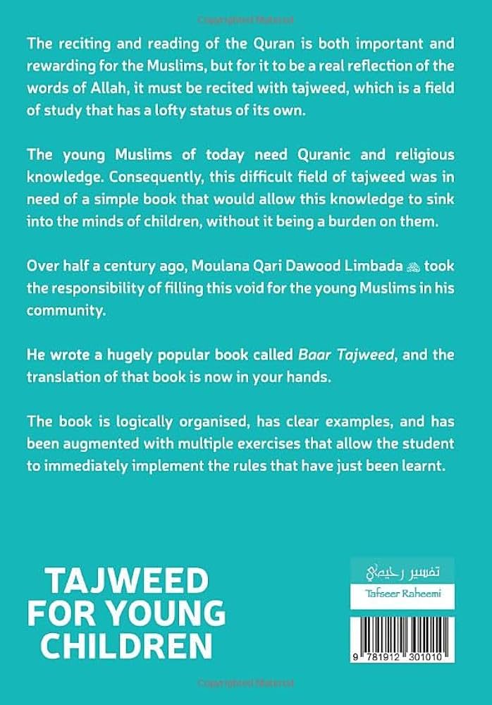 Tajweed For young Children: A Translation of Baar Tajweed