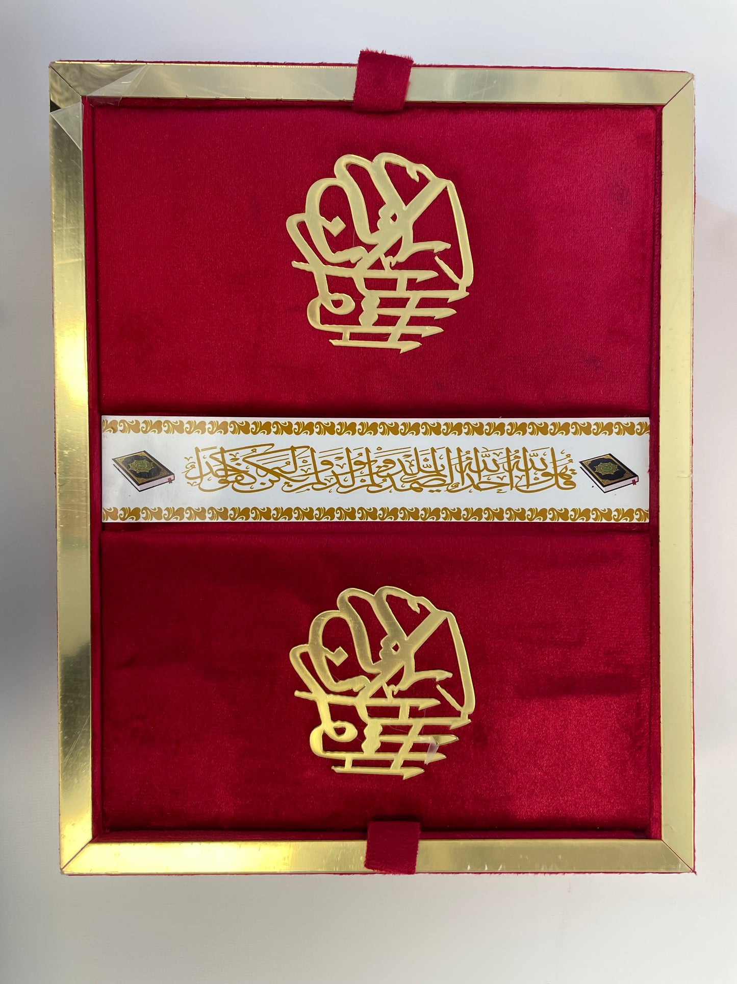 Velvet Quran Set with Desk Stand