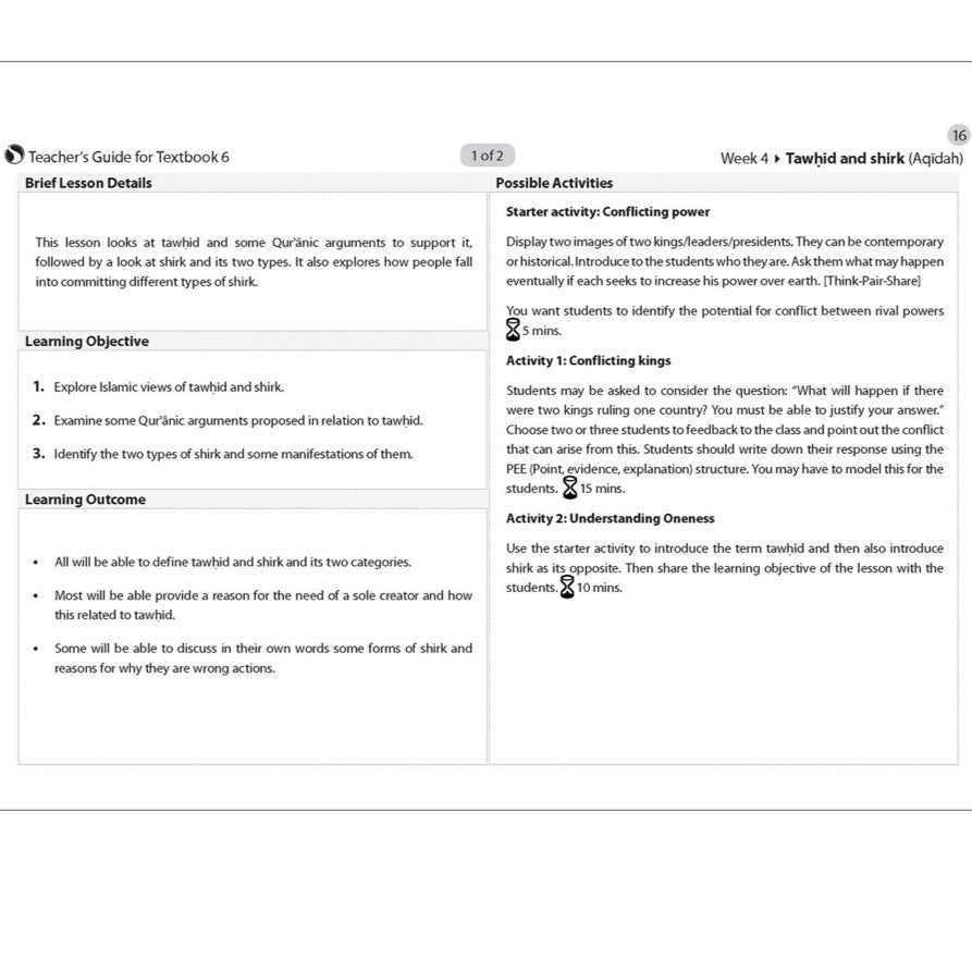 Islamic Studies 6 (Teachers guide)