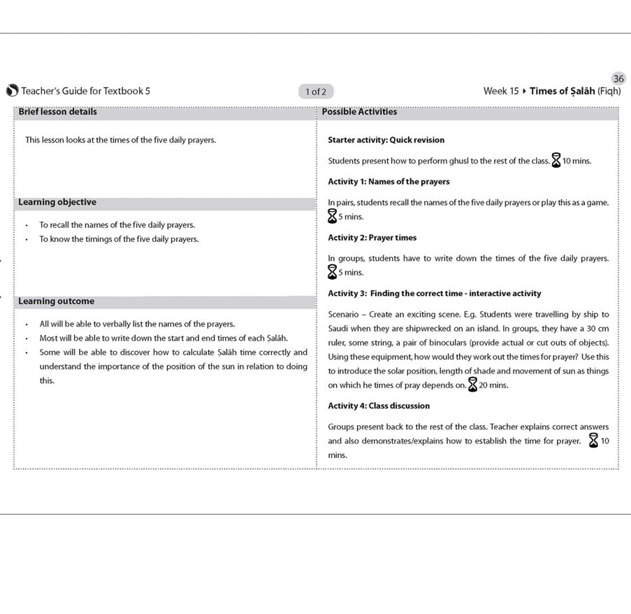 Islamic Studies 5 (Teachers guide)