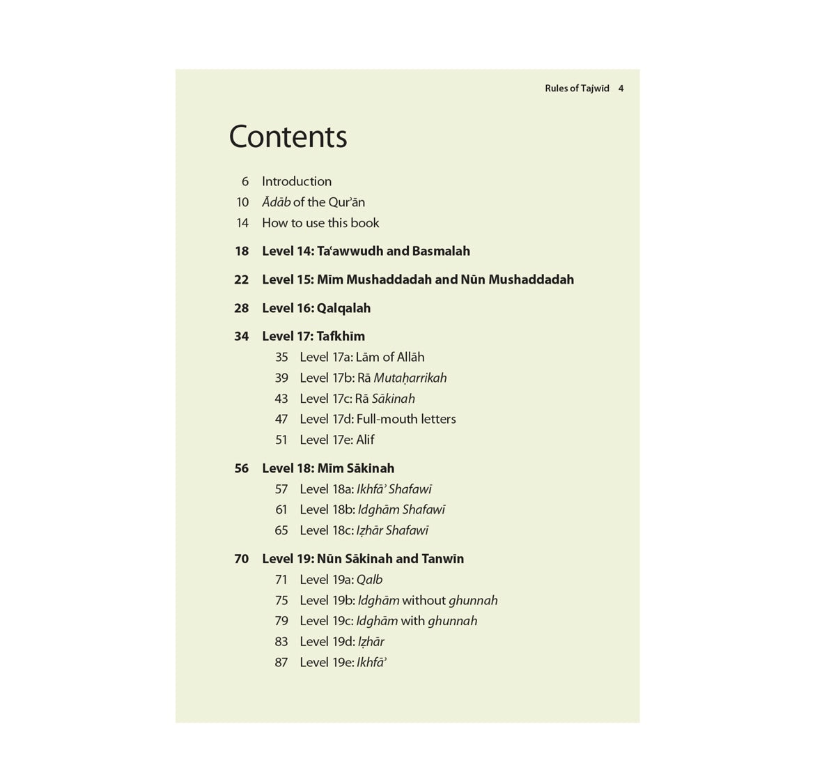 Rules of Tajwīd