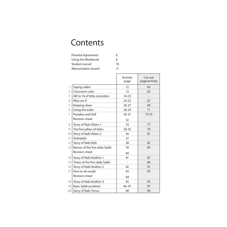 Islamic studies Workbook 1