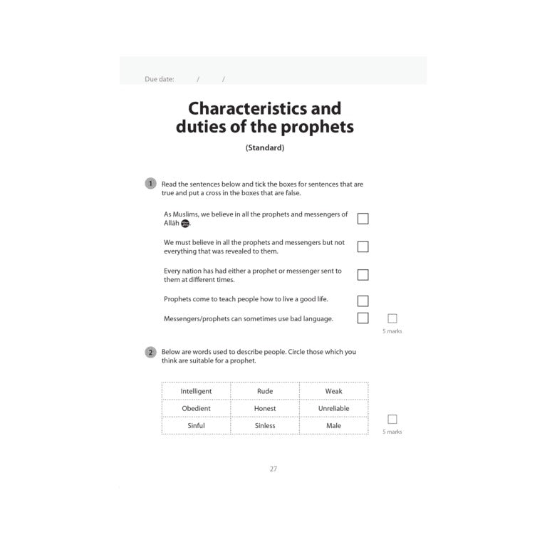 Islamic Studies Workbook 4