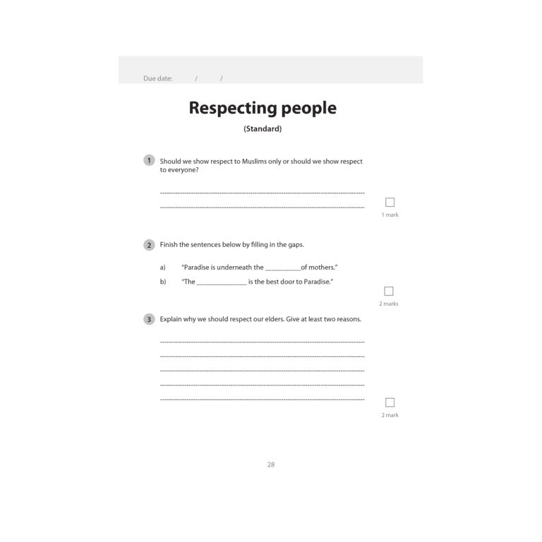 Islamic Studies Workbook 2