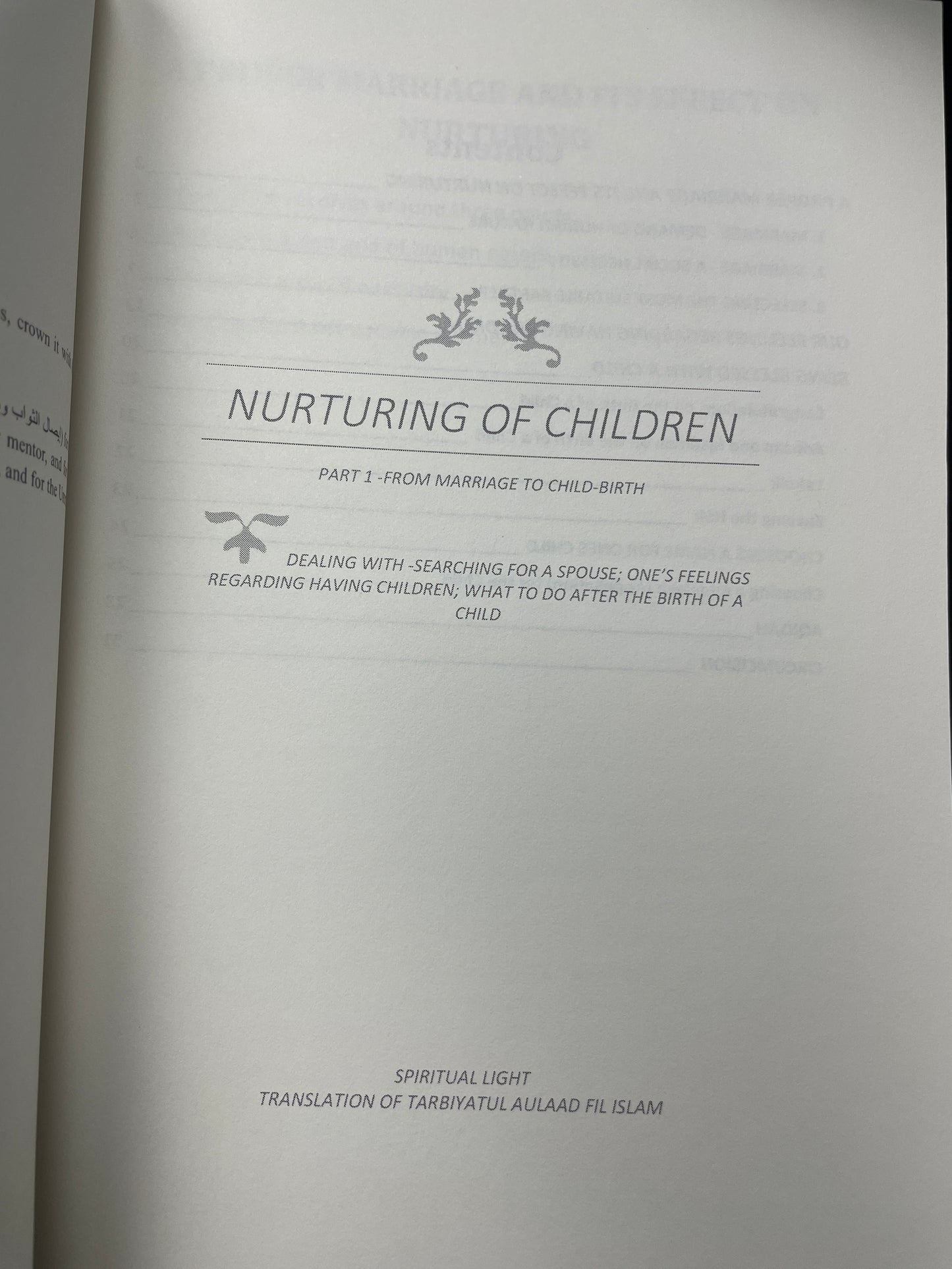 Nurturing of Children