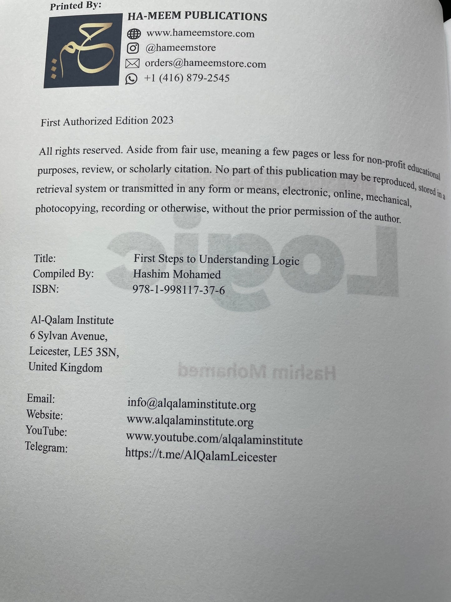 First Steps to Understanding Logic