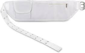 Adjustable Ihram Hajj Umrah Haji Waist Belt fits 29 up to 50", White, 29 to 50 inches