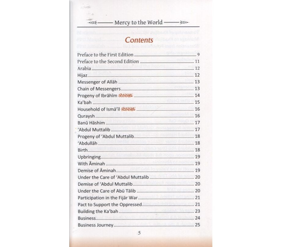 Mercy to the World (A Comprehensive work on the Blessed Sirah of Rasulullah ﷺ)