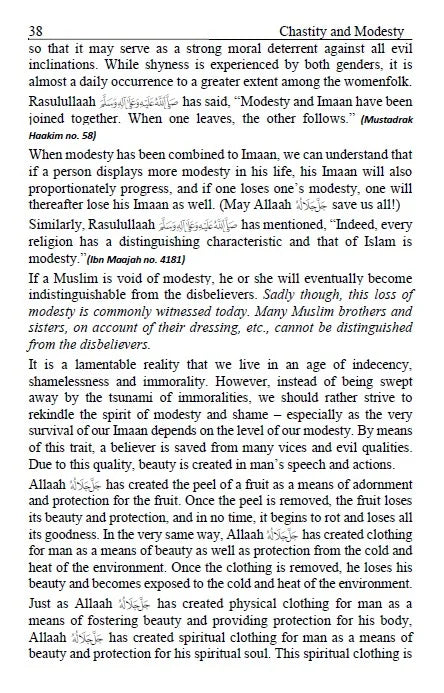 Chastity & Modesty
